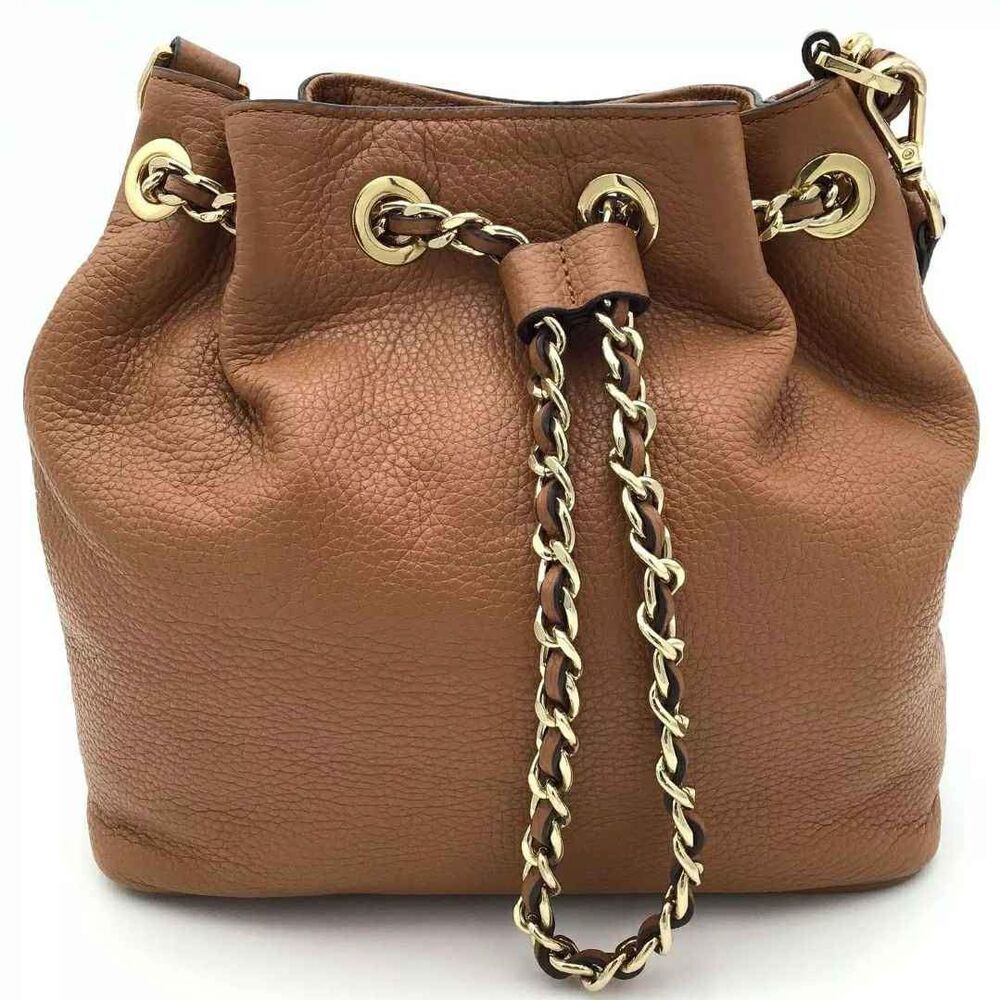 Michael Kors Mk Frankie Drawstring Bucket Brown C… - image 2